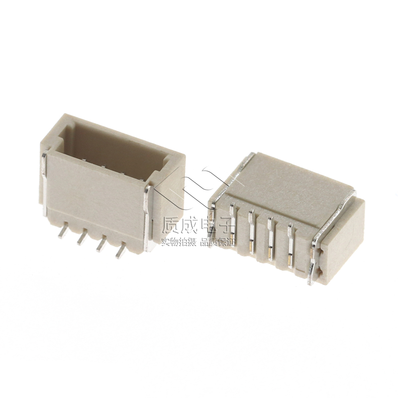 貼片針座1.0-4P端子線連接器 SH1.0間距立式貼片加蓋SMD母座插座