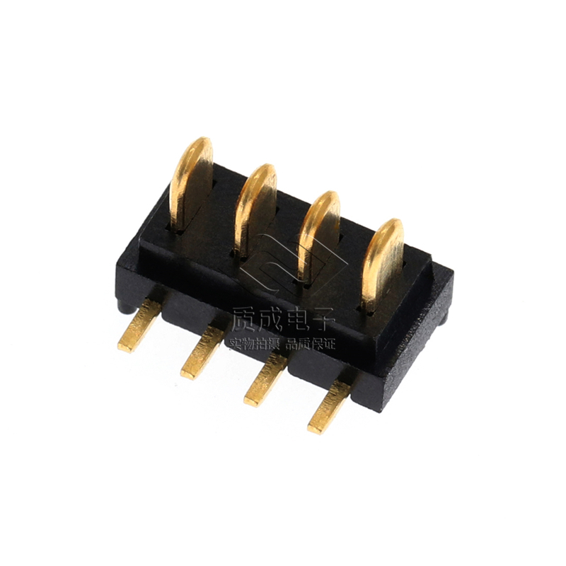 廠家微型2.0間距4P公座90度電池連接器 刀片筆記本電池門鎖連接器