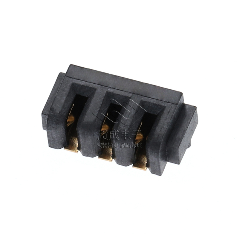 3P電池連接器母座2.0MM間距 貼片玩具無人機寵物飲水機接口電池座