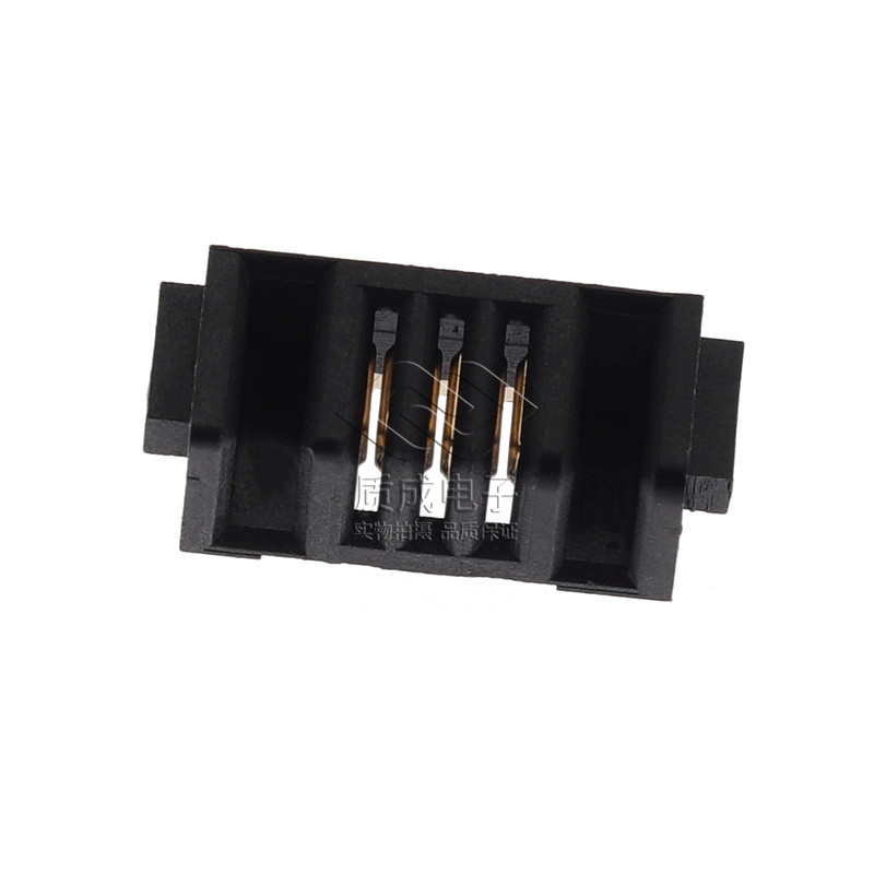 電池連接器2.0間距母座3PIN刀片式雙彈片 ZC-03P20LHL智能門鎖