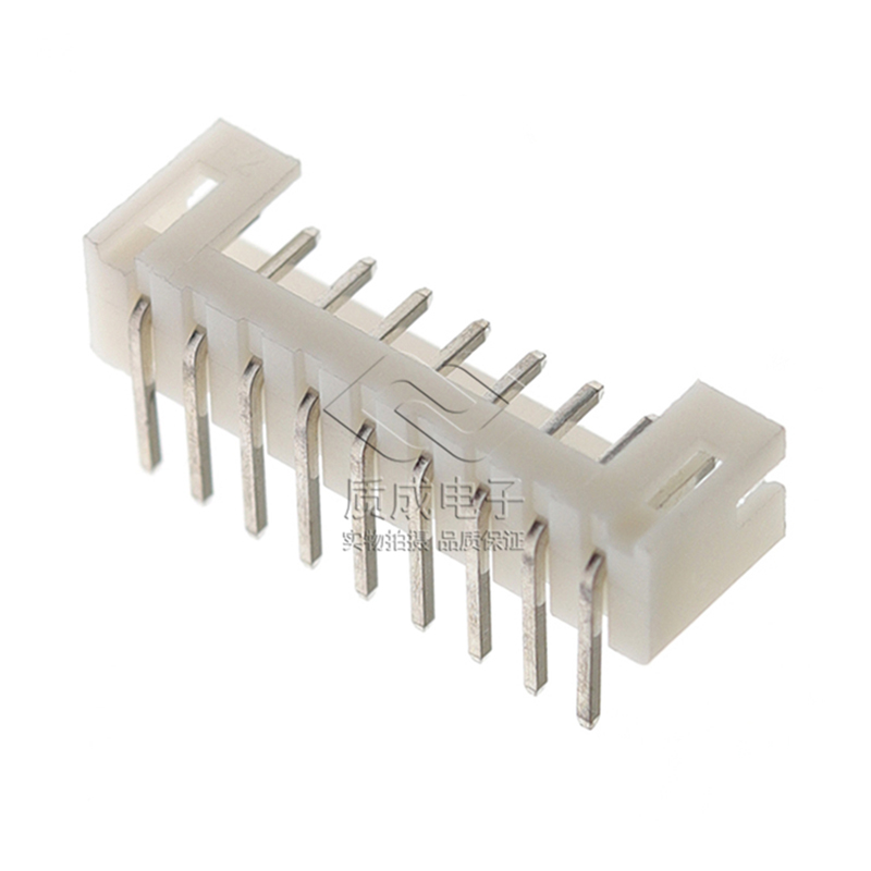 WAFER針座連接器2.0-9P白色插座 PH2.0臥式插件 2.0-9AW彎針針座