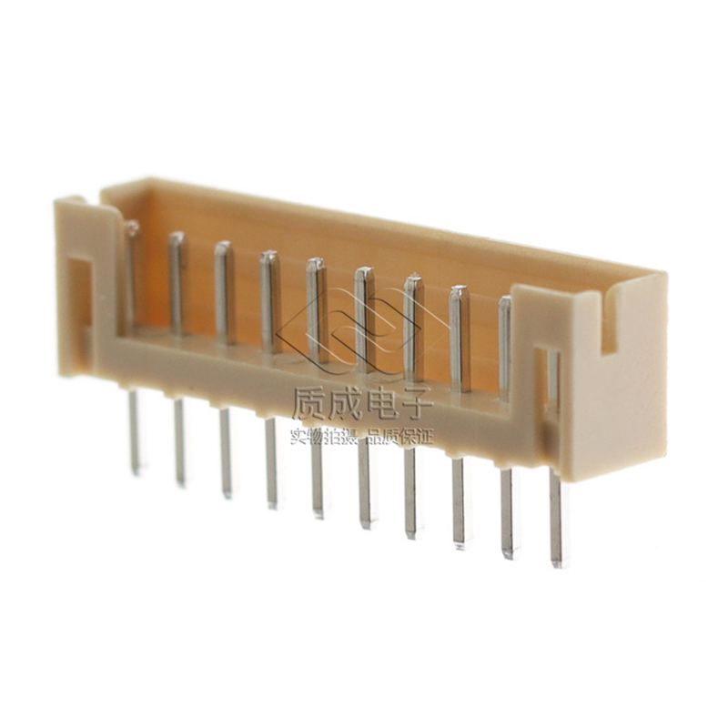 針座連接器2.0-10P直針插件 PH2.0間距立式直腳插座 WAFER端子座