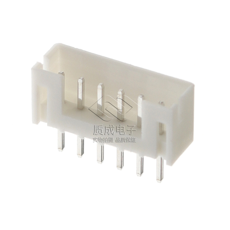 廠家供應針座連接器 PH2.0間距6PIN直針插座2.0-6A銅直針立式針座