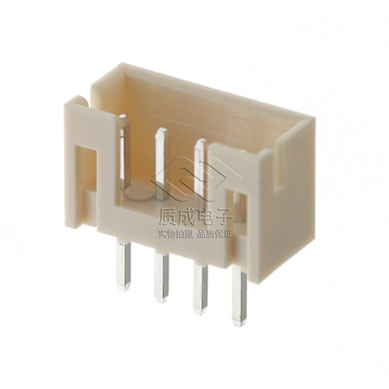2.0-4P直針米色針座 PH2.0立式接插件 2.0mm-4A直插針座連接器