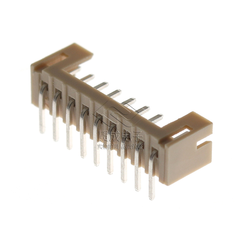 WAFER針座插件連接器2.0-9AW彎針插座 PH2.0-9Pin米色端子連接器