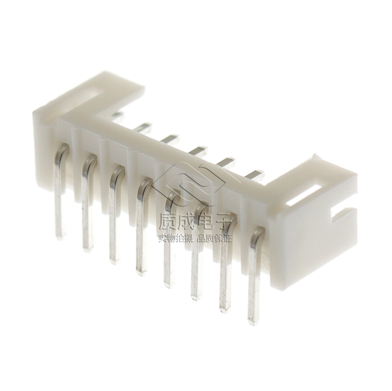 針座連接器2.0-8P彎針插件 PH2.0間距臥式彎腳插座 WAFER線束端子