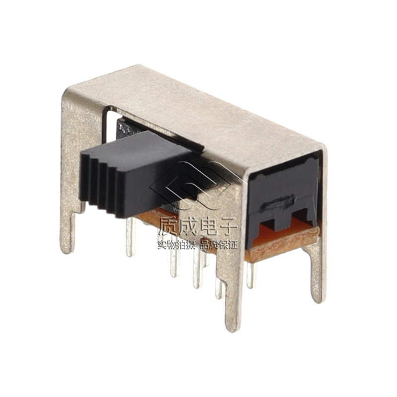 廠家SK-23D05撥動開關 雙排8腳2P3T臥插音響滑動開關 柄高L2-12