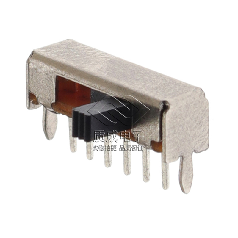 SK-14D01撥動開關 1P4T側撥6腳LED戶外燈單排推動開關 柄高L2-8