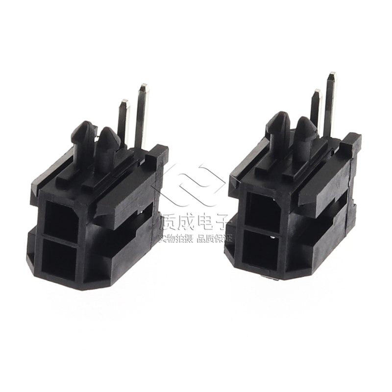 43045-0200莫仕連接器 3.0間距2*1PIN臥式端子插件針座替代MOLEX