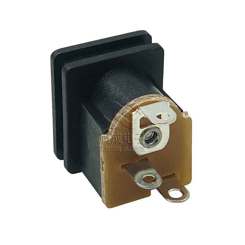 DC015-1.3小孔立式直插DC母座三腳充電電源插座接口耐高溫