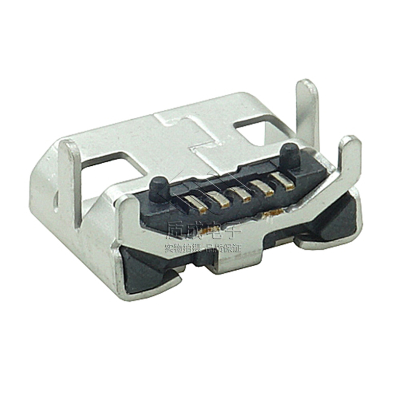 MICRO USB 5P 大牛角短針6.6平口(3)