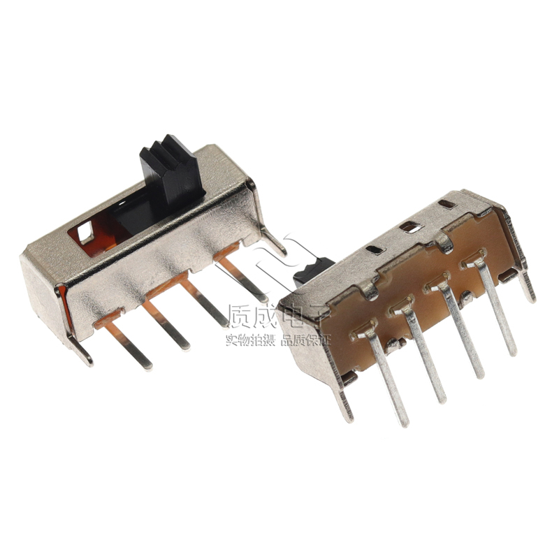 撥動開關4腳彎腳三檔SS-13F24(1P3T)柄高L2-12帶支架儀表設備開關