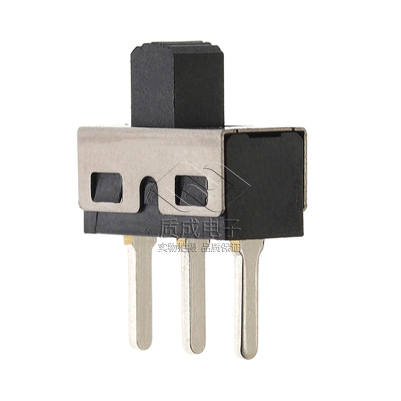 廠家供應1P2T撥動開關單排三腳SS-12D10 卷發器電源滑動開關耐溫