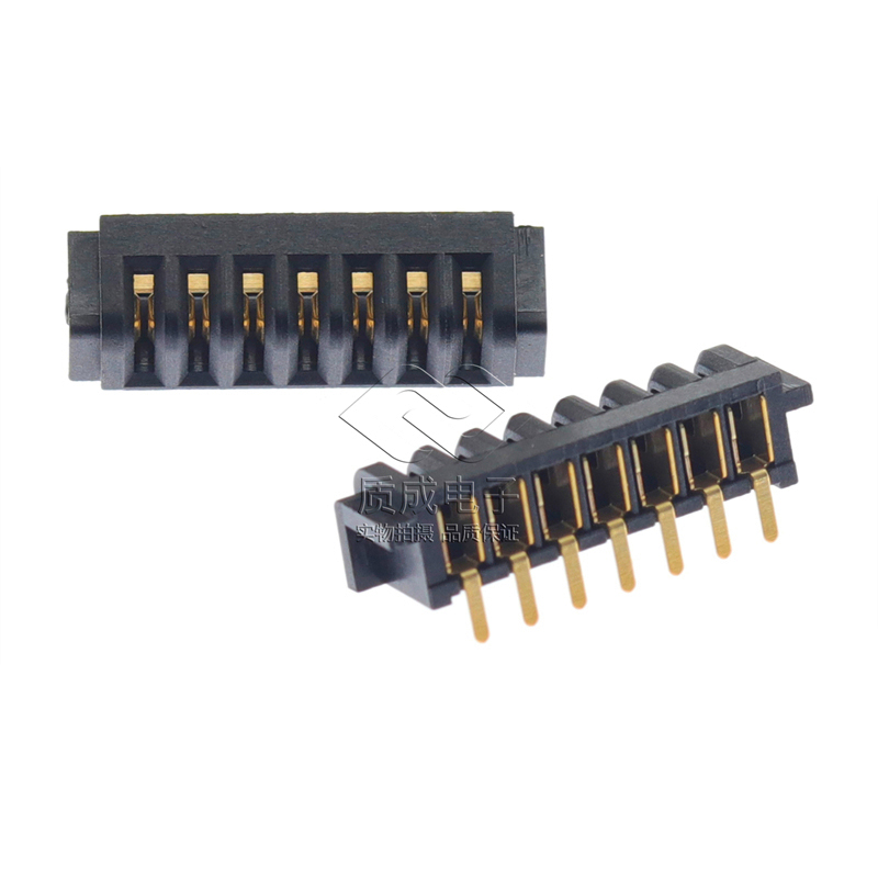 2.5間距母座刀片電池連接器 3-12P燈具照明母座插件鍍金臥式90度