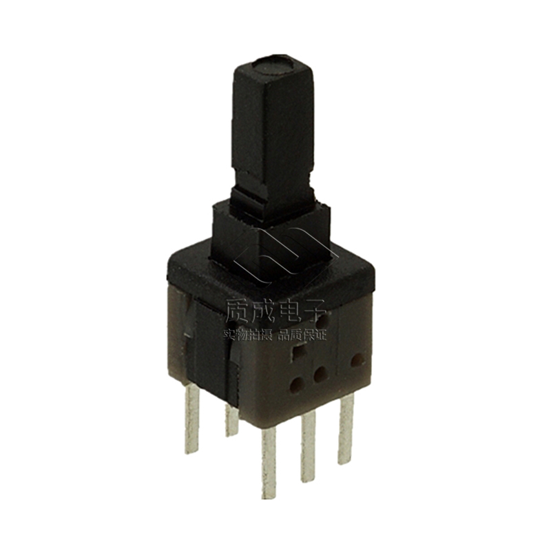 插件自鎖無鎖加高黑頭六腳按鈕開關(guān)