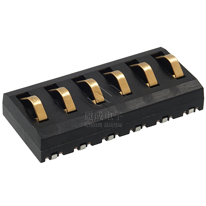 2P-6P間距4.0H磷銅端子鍍金5U正壓式智能門鎖連接器