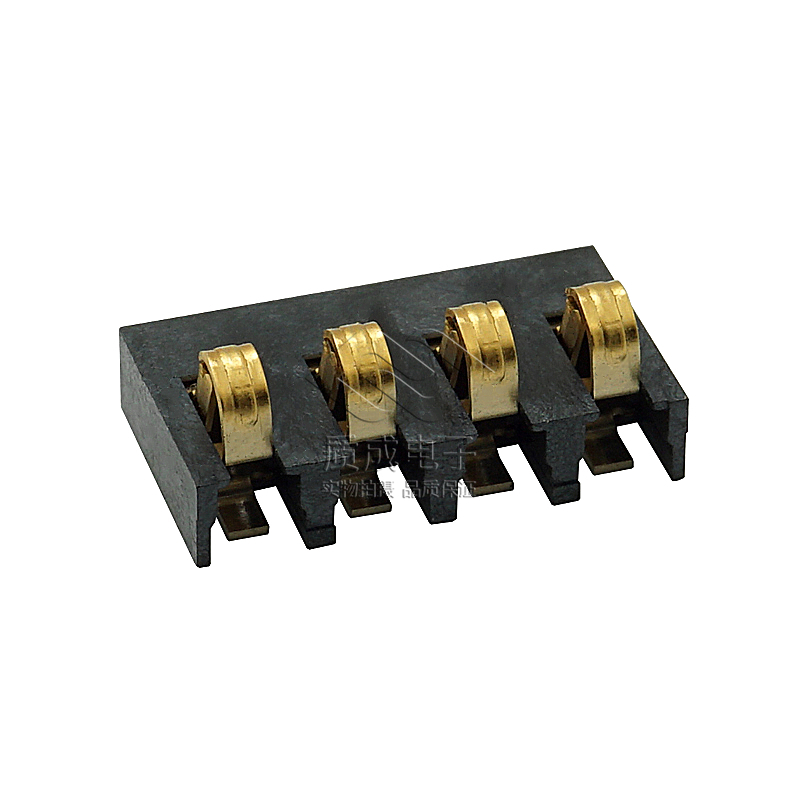 4P正壓接插件電池座間距3.0兒童玩具連接器