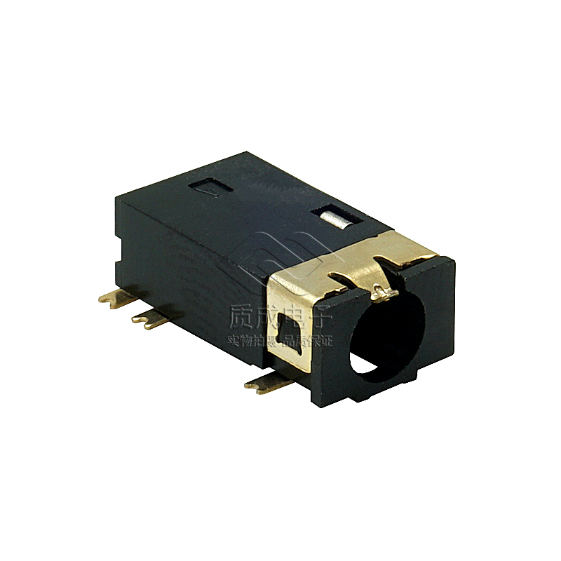 3.5耳機插座貼片六腳無頭單柱H4.0外短舌片大插拔力全金