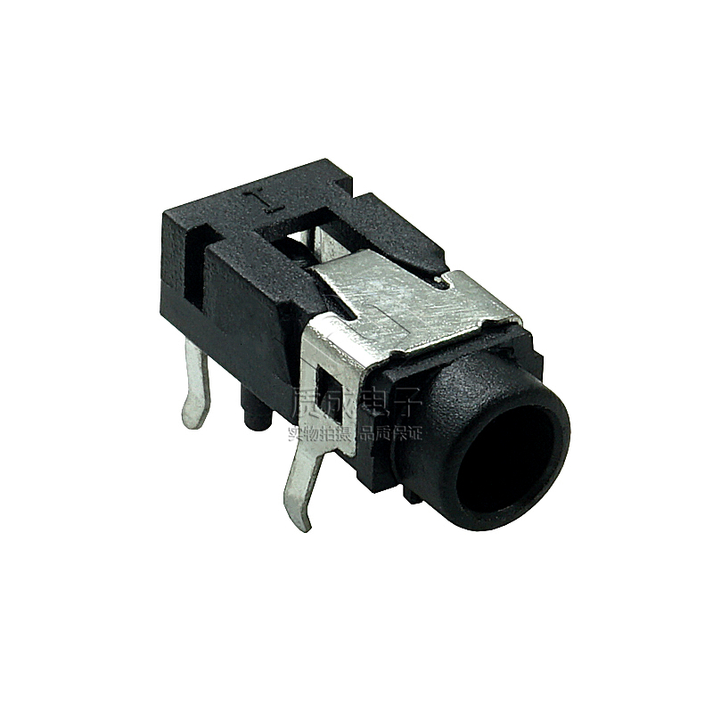 3.5耳機插座PJ-321四腳雙聲道三節四腳6.5_14彎腳音頻插座音頻座