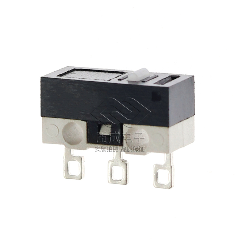 小型微動開關(guān)鼠標專用按鍵無柄直腳3腳黑白底座 家用電器小微動