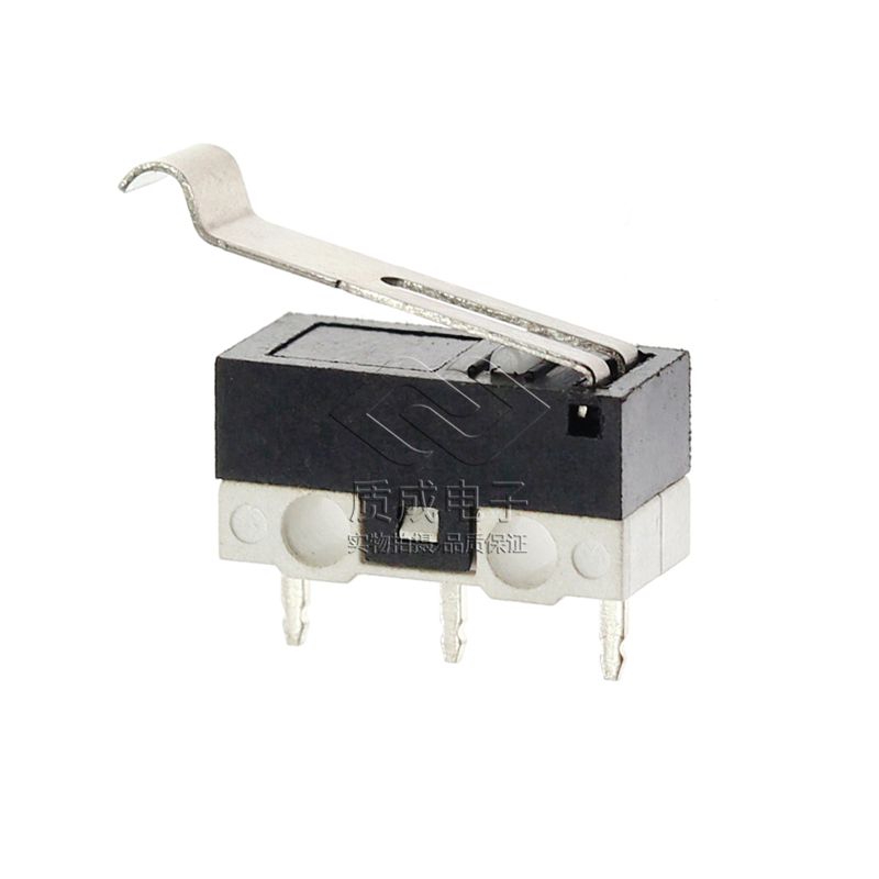 三腳微動開關(guān)直腳智能家用電器掃地機行程開關(guān) 帶幅度柄觸點開關(guān)