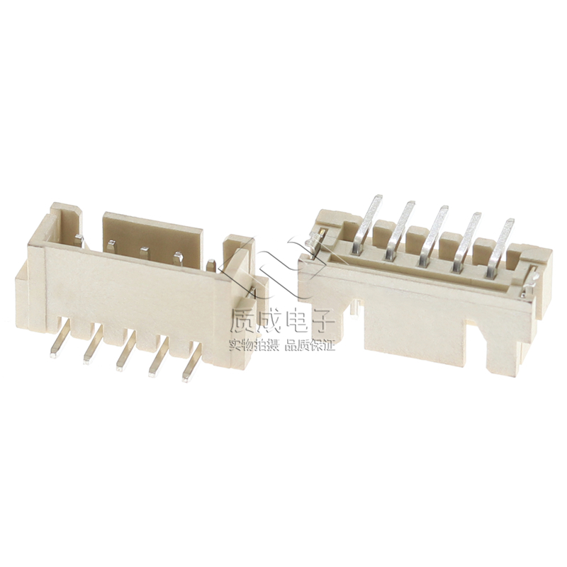 立貼/XH2.54間距 SMT針座5PIN立式插件 耐高溫阻燃 條形連接器
