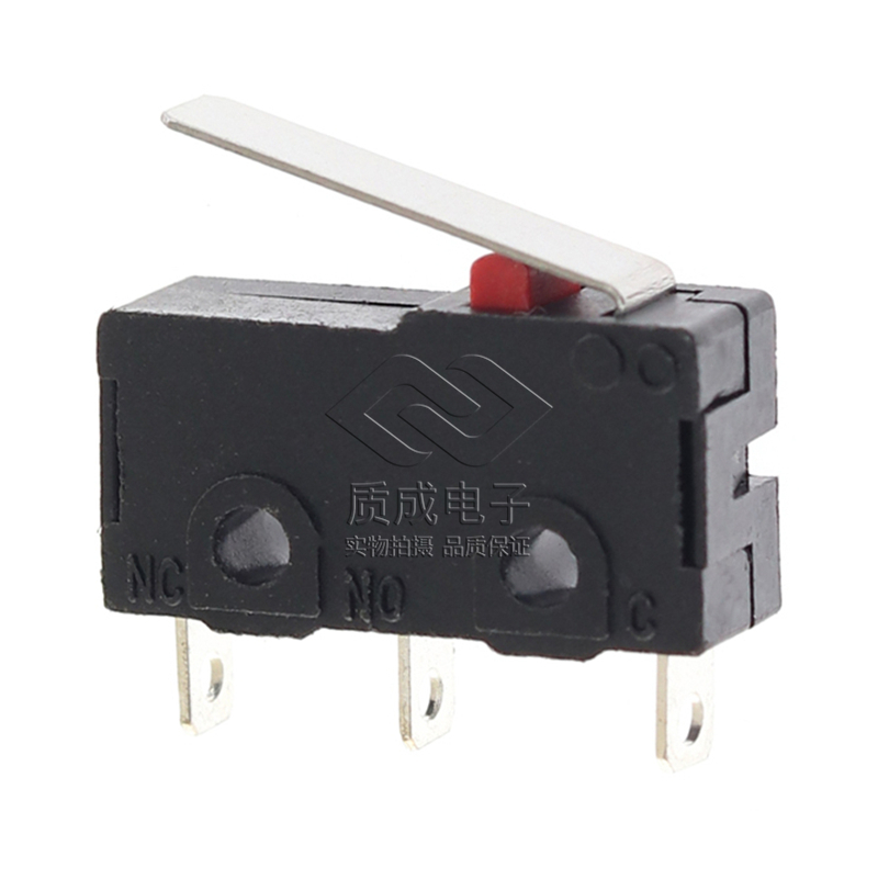 微動開關(guān)帶柄儀表新能源按鍵靈敏開關(guān) 三腳直柄醫(yī)療機(jī)械微動開關(guān)