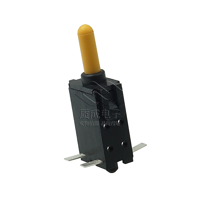 四腳貼片插件輕觸檢測開關黃頭按扭高行程復位開關充電寶TC-0036T