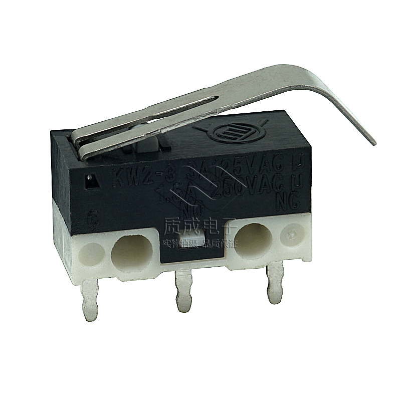 禮品物品盒超小型微動開關(guān) 儲物柜開關(guān) 帶圓弧柄三腳插件