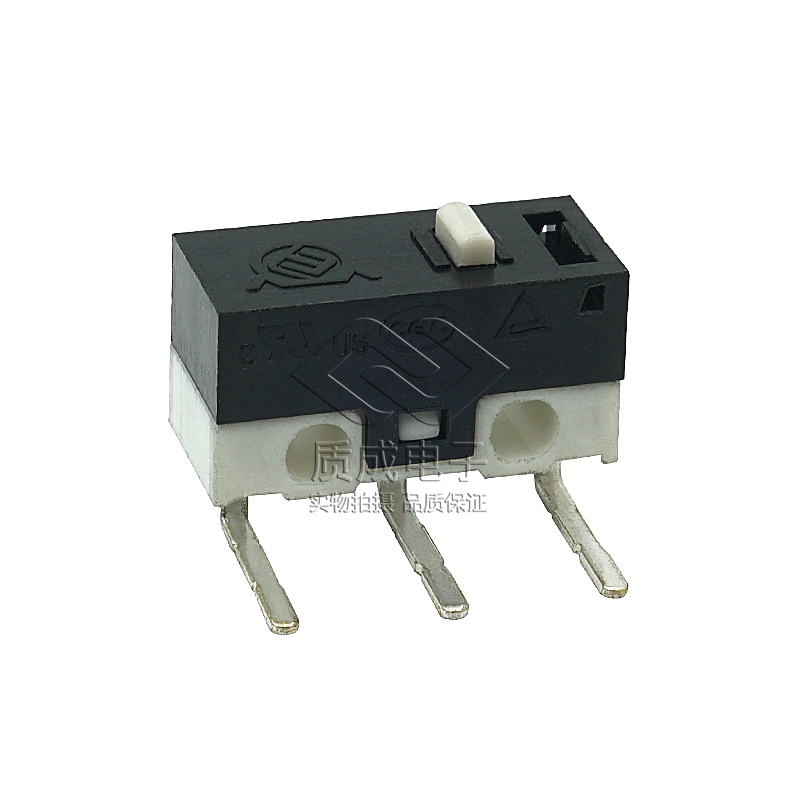 漁具無柄微動開關彎腳白色按點短行程觸點鼠標家用電器開關