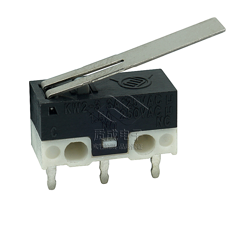 高壽命小型帶加長壓柄掃地機微動行程三腳插件開關