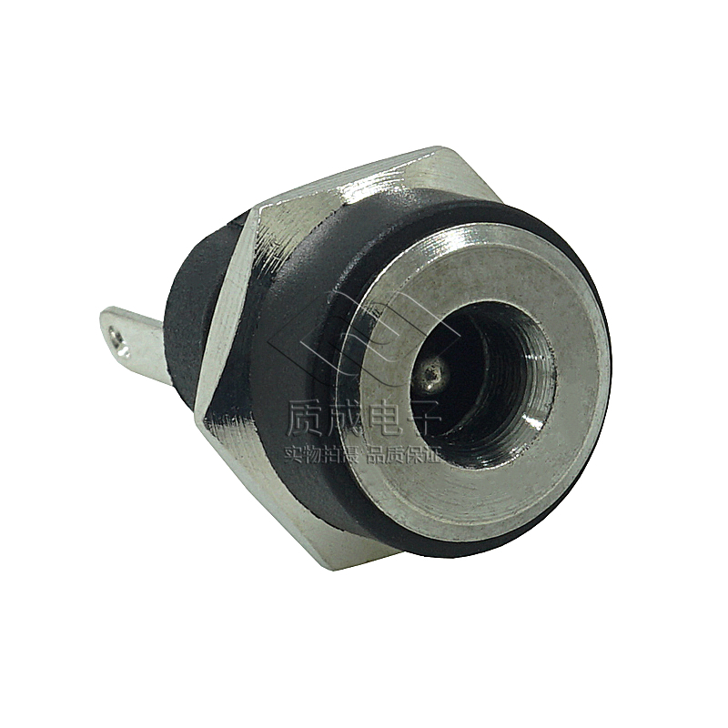 DC-022B-1.3圓形電源插座二腳帶螺絲 音頻耳機母座大電流