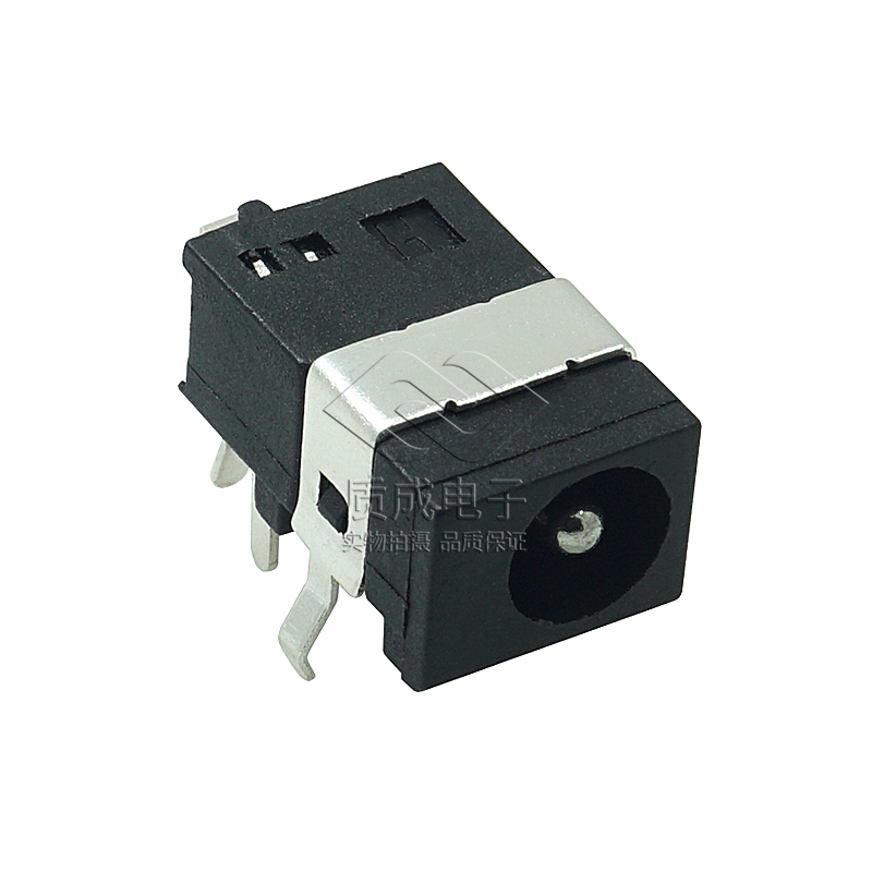 DC-030電源插座5P彎腳充電接口臥插式