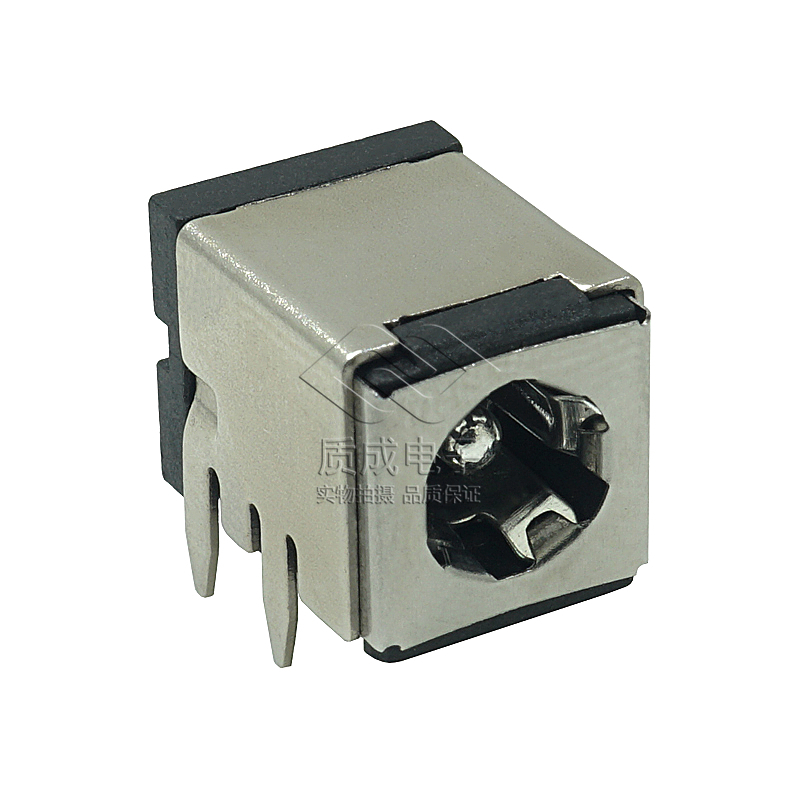 DC-071電源插座臥式6腳全插銅殼 直流DC插座帶卡槽電源充電座